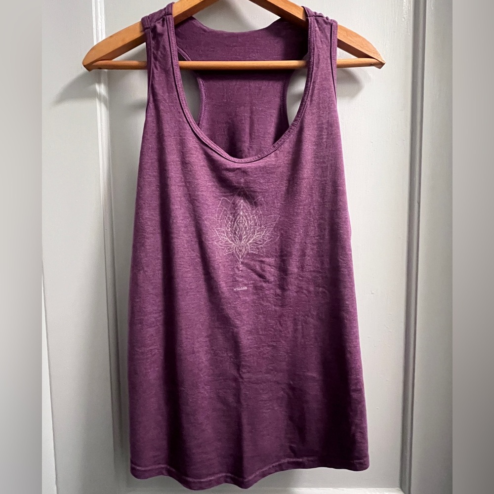 Missoula Mandala Yoga Tank | Chakra Racerback | Purple | M